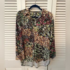 Anthropologie Relaxed Buttondown Blouse